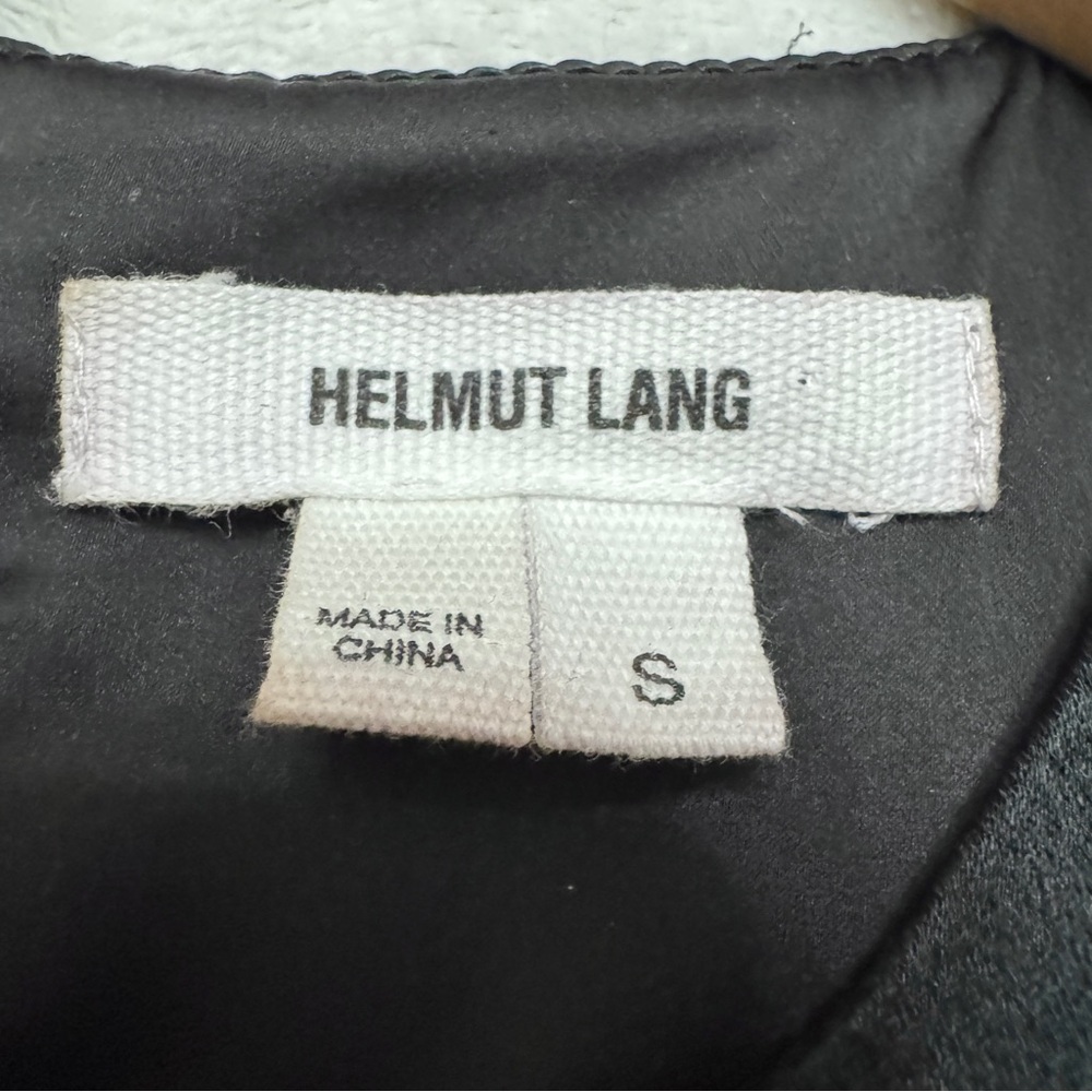 Helmut Lang Black Crochet Overlay Sleeveless Top - Picture 8 of 14